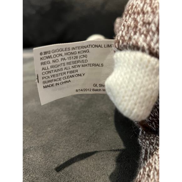 Giggling sock monkey plush- Preowned - Picture 4 of 5